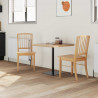 Krzesła jadalne 2 pcs Naturalny 50 x 52,5 x 91 cm Drewno Gumowe