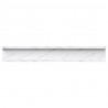 Półka ścienna z półką 4 pcs Biały marmur 60 x 9 x 3 cm