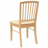 Krzesła jadalne 2 pcs Naturalny 50 x 52,5 x 91 cm Drewno Gumowe