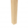 Krzesła jadalne 2 pcs Naturalny 50 x 52,5 x 91 cm Drewno Gumowe