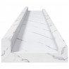 Półka ścienna z półką 4 pcs Biały marmur 80 x 9 x 3 cm
