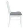 Krzesła jadalne 2 pcs Biały 50 x 52,5 x 91 cm Drewno Gumowe