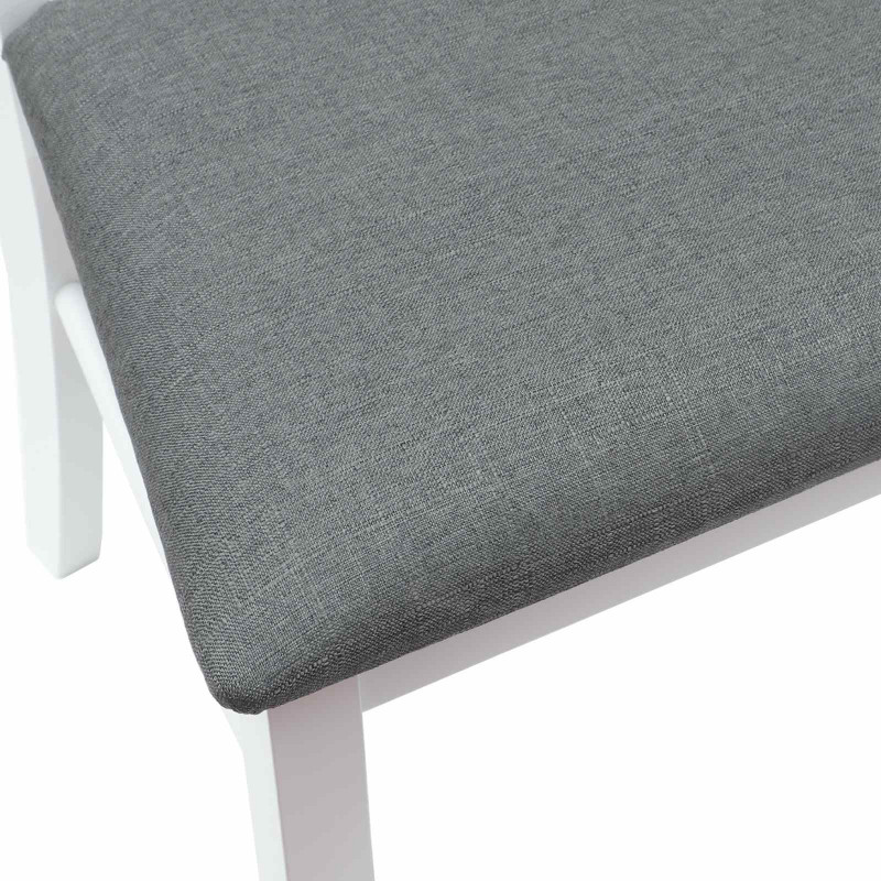 Krzesła jadalne 2 pcs Biały 50 x 52,5 x 91 cm Drewno Gumowe