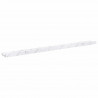 Półka ścienna z półką 4 pcs Biały marmur 100 x 9 x 3 cm
