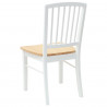 Krzesła jadalne 2 pcs Biały 50 x 52,5 x 91 cm Drewno Gumowe