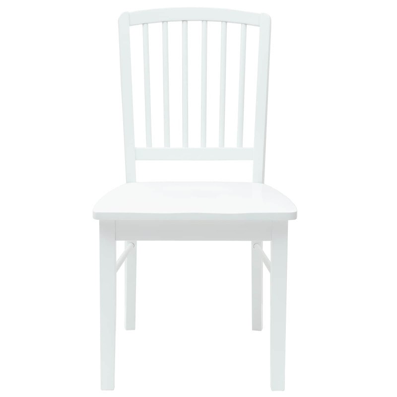 Krzesła jadalne 2 pcs Biały 50 x 52,5 x 91 cm Drewno Gumowe