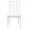 Krzesła jadalne 2 pcs Biały 50 x 52,5 x 91 cm Drewno Gumowe