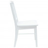 Krzesła jadalne 2 pcs Biały 50 x 52,5 x 91 cm Drewno Gumowe