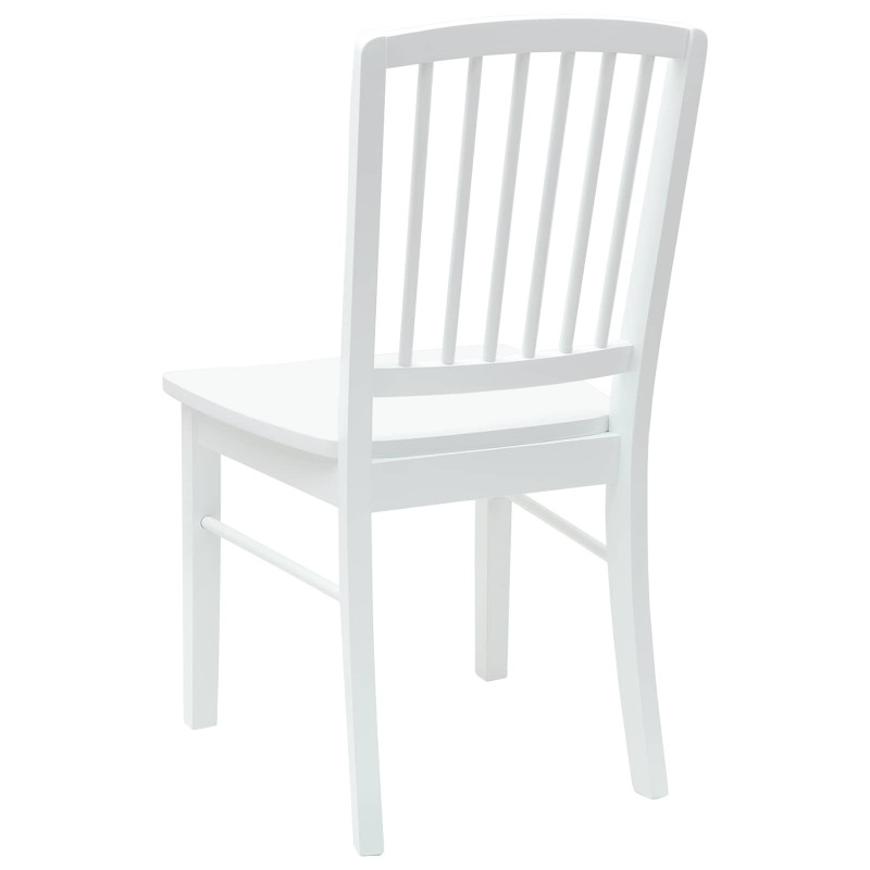 Krzesła jadalne 2 pcs Biały 50 x 52,5 x 91 cm Drewno Gumowe
