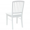 Krzesła jadalne 2 pcs Biały 50 x 52,5 x 91 cm Drewno Gumowe