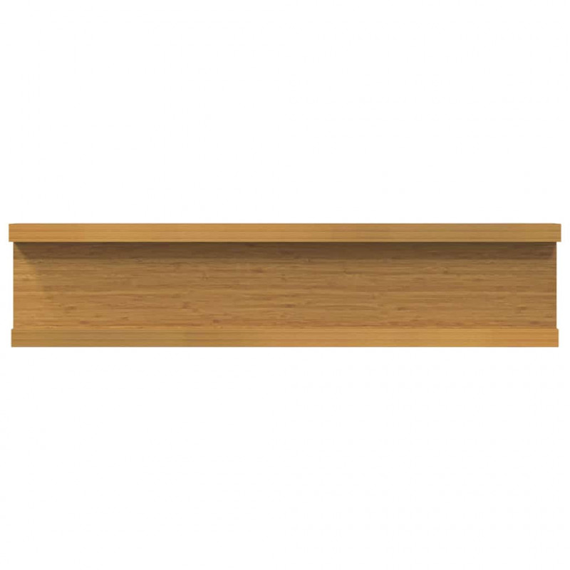 Półka ścienna z półką 2 pcs Beżowy 40 x 9 x 3 cm
