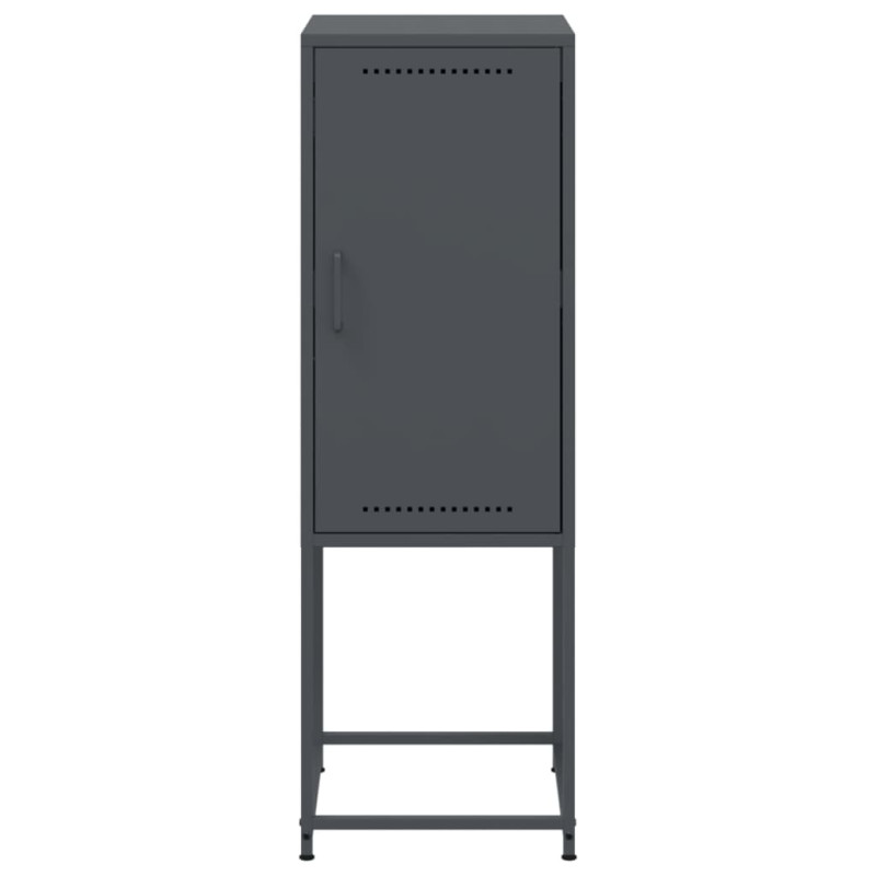 Szafka, antracytowa, 36x39x107 cm, stal