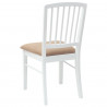 Krzesła jadalne 2 pcs Biały 50 x 52,5 x 91 cm Drewno Gumowe