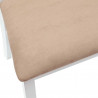 Krzesła jadalne 2 pcs Biały 50 x 52,5 x 91 cm Drewno Gumowe