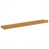 Półka ścienna z półką 2 pcs Beżowy 60 x 9 x 3 cm