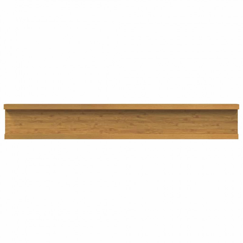 Półka ścienna z półką 2 pcs Beżowy 60 x 9 x 3 cm