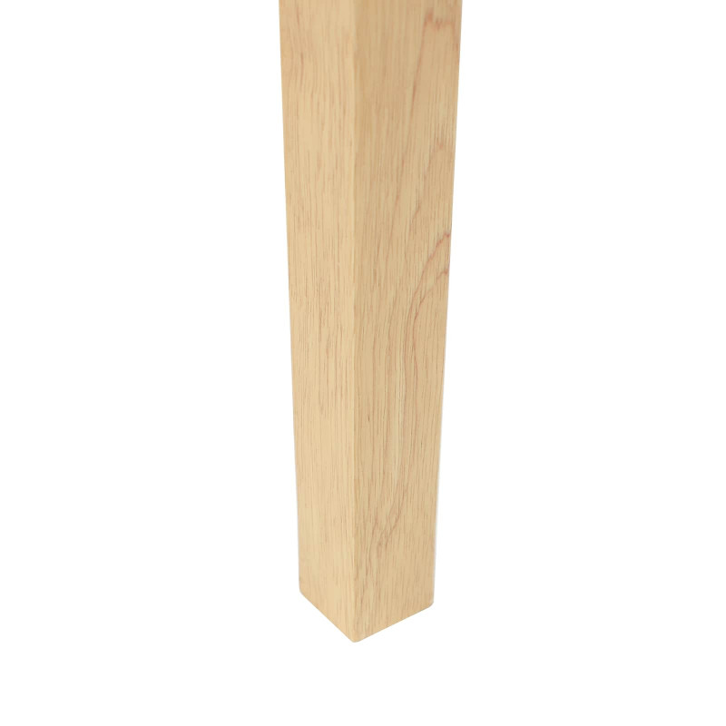 Krzesła jadalne 2 pcs Naturalny 50 x 52,5 x 91 cm Drewno Gumowe