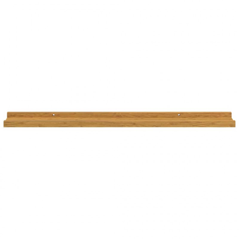 Półka ścienna z półką 2 pcs Beżowy 80 x 9 x 3 cm