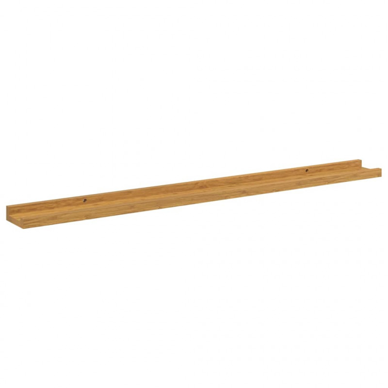 Półka ścienna z półką 2 pcs Beżowy 100 x 9 x 3 cm