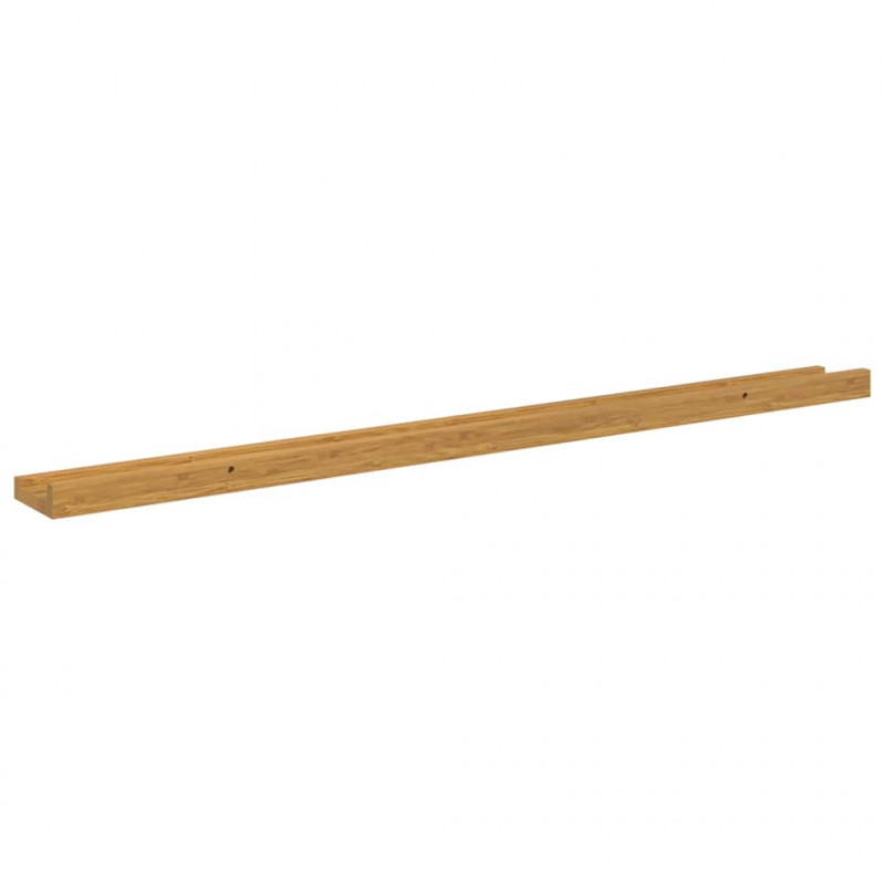 Półka ścienna z półką 2 pcs Beżowy 100 x 9 x 3 cm