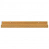 Półka ścienna z półką 4 pcs Beżowy 40 x 9 x 3 cm