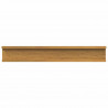 Półka ścienna z półką 4 pcs Beżowy 60 x 9 x 3 cm