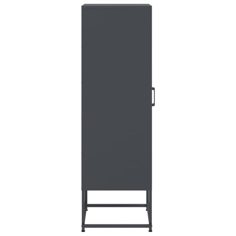 Szafka, antracytowa, 36x39x123 cm, stal