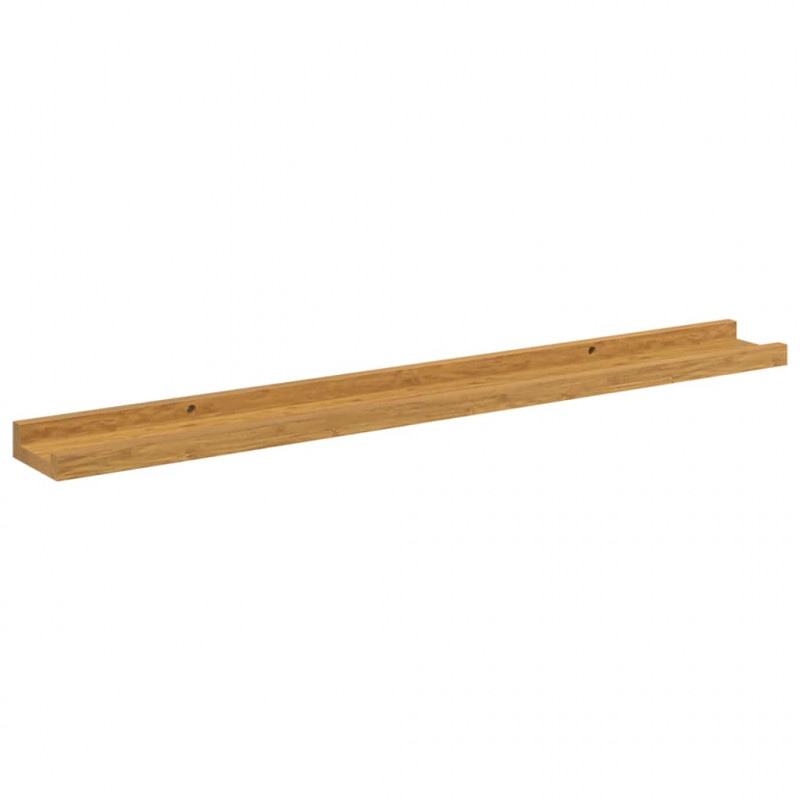 Półka ścienna z półką 4 pcs Beżowy 80 x 9 x 3 cm