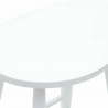 Krzesła jadalne 2 pcs Biały 46 x 37 x 63 cm Drewno Gumowe