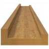 Półka ścienna z półką 4 pcs Beżowy 100 x 9 x 3 cm