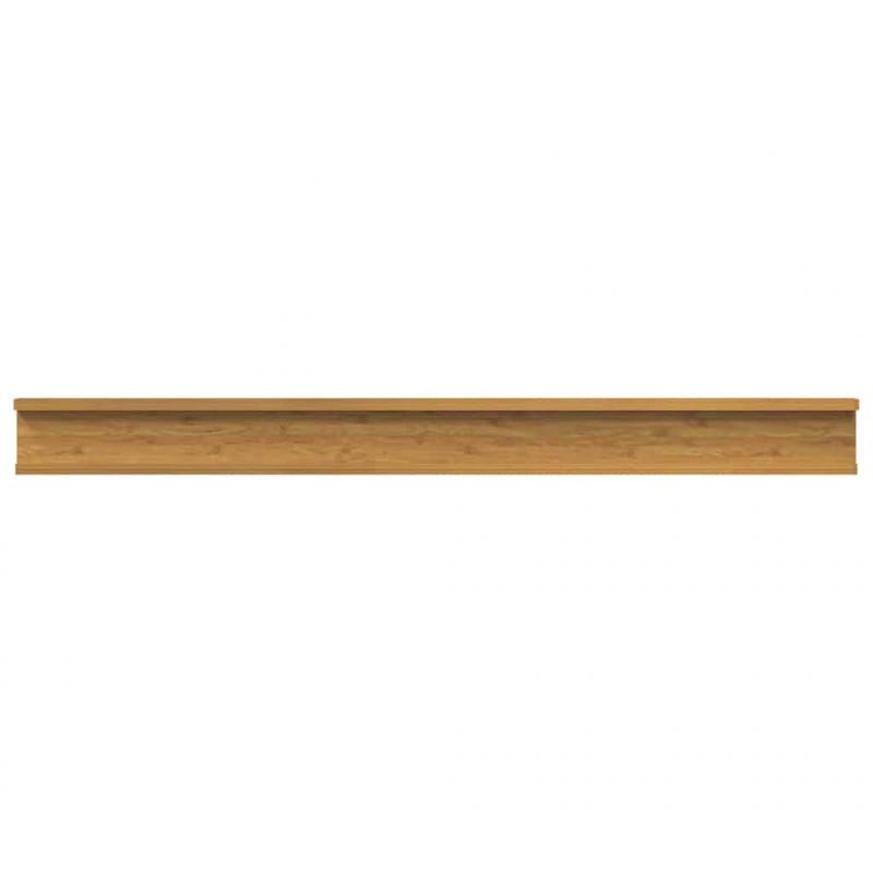Półka ścienna z półką 4 pcs Beżowy 100 x 9 x 3 cm