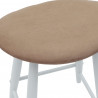 Krzesła jadalne 2 pcs Biały 46 x 37 x 63 cm Drewno Gumowe