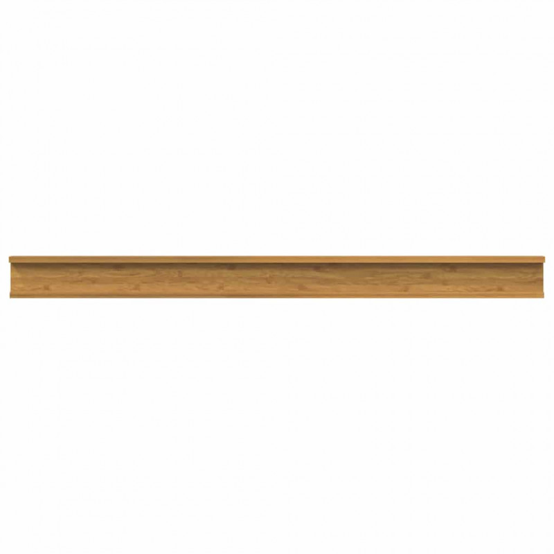 Półka ścienna z półką 4 pcs Beżowy 115 x 9 x 3 cm