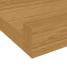 Półka ścienna z półką 4 pcs Beżowy 115 x 9 x 3 cm
