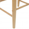 Krzesła jadalne 2 pcs Naturalny 46 x 37 x 63 cm Drewno Gumowe