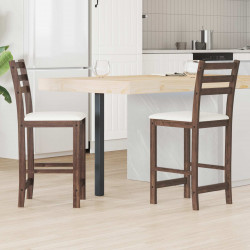 Krzesła jadalne 2 pcs Jasny Brąz 40 x 47,5 x 99,5 cm