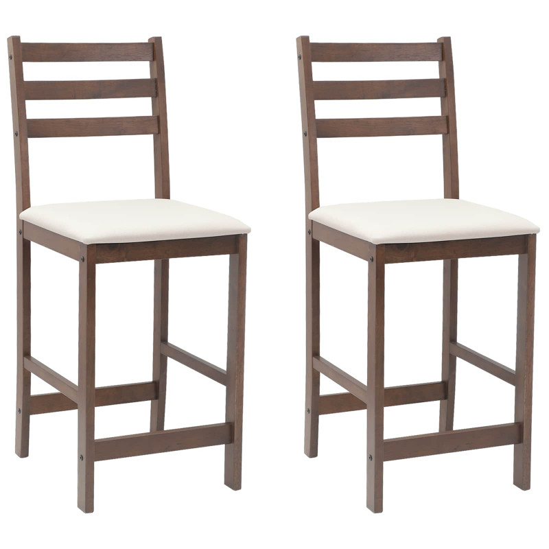 Krzesła jadalne 2 pcs Jasny Brąz 40 x 47,5 x 99,5 cm