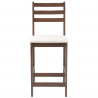 Krzesła jadalne 2 pcs Jasny Brąz 40 x 47,5 x 99,5 cm