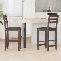 Krzesła jadalne 2 pcs Jasny Brąz 40 x 47,5 x 99,5 cm