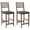 Krzesła jadalne 2 pcs Jasny Brąz 40 x 47,5 x 99,5 cm