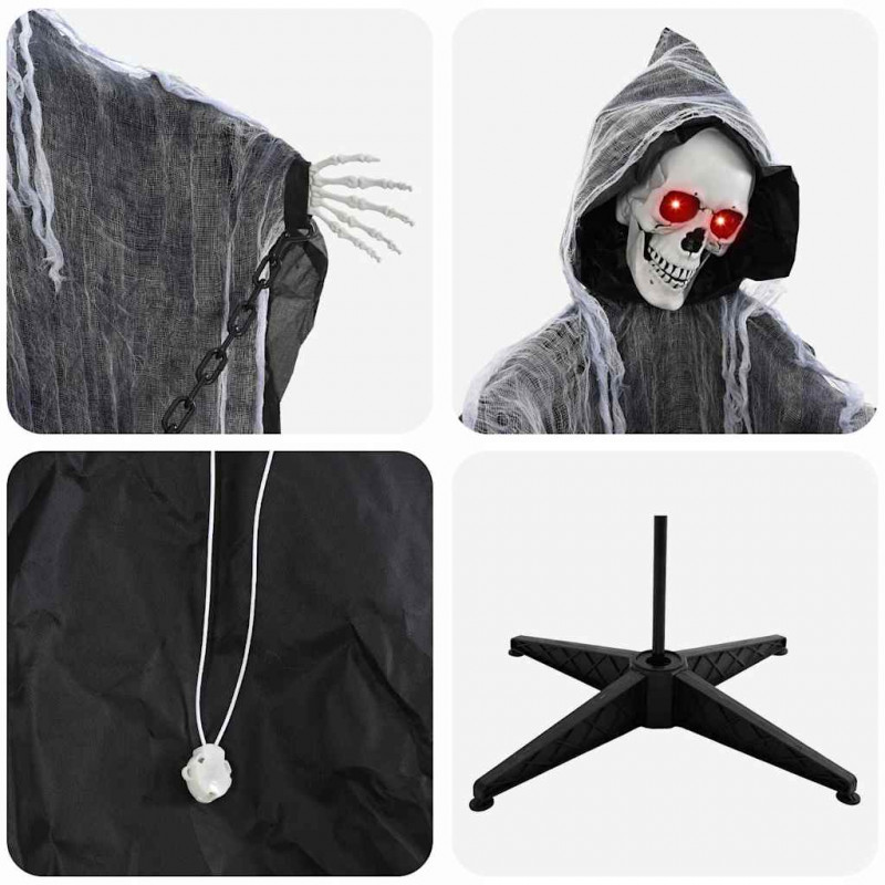 Halloween Grim Reaper Czarny 60 x 60 x 155 cm Poliester