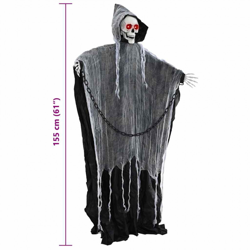 Halloween Grim Reaper Czarny 60 x 60 x 155 cm Poliester