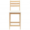 Krzesła jadalne 2 pcs Naturalny 40 x 47,5 x 99,5 cm
