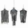Zawieszany Duch Halloween 3 pcs Czarny 66 x 110 cm Poliester