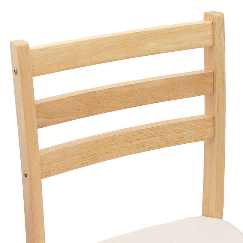 Krzesła jadalne 2 pcs Naturalny 40 x 47,5 x 99,5 cm