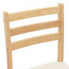 Krzesła jadalne 2 pcs Naturalny 40 x 47,5 x 99,5 cm