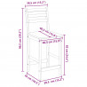 Krzesła jadalne 2 pcs Naturalny 40 x 47,5 x 99,5 cm