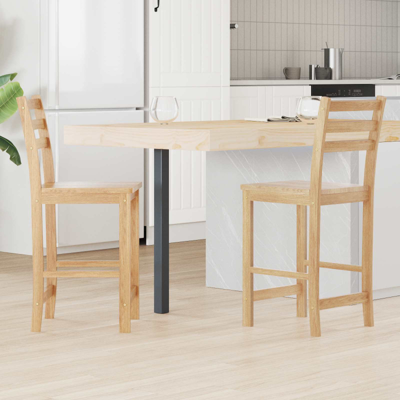 Krzesła jadalne 2 pcs Naturalny 40 x 47,5 x 99,5 cm