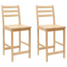 Krzesła jadalne 2 pcs Naturalny 40 x 47,5 x 99,5 cm