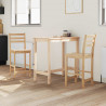 Krzesła jadalne 2 pcs Naturalny 40 x 47,5 x 99,5 cm